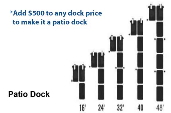 Small Pontoon Boat Patio Dock